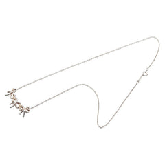 ティファニー トリプル リボン ネックレス SV925 シルバー K18YG イエローゴールド コンビ レディース TIFFANY&Co. 【中古】