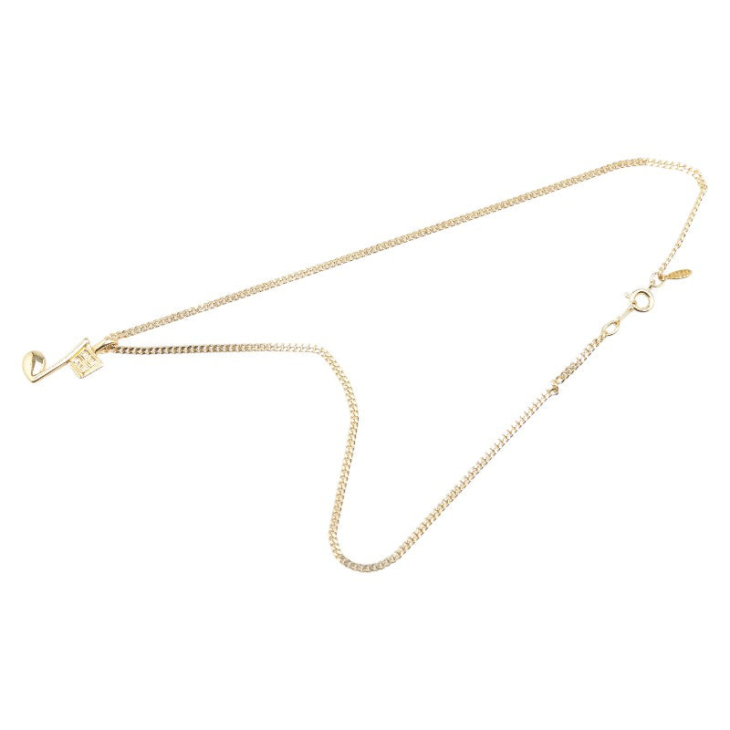 ジバンシー 音符 ト音記号 モチーフ ネックレス ゴールド メッキ レディース Givenchy 【中古】