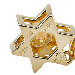 K18YG イエローゴールド シトリントパーズ0.66ct 六芒星 モチーフ ペンダントトップ レディース 【中古】