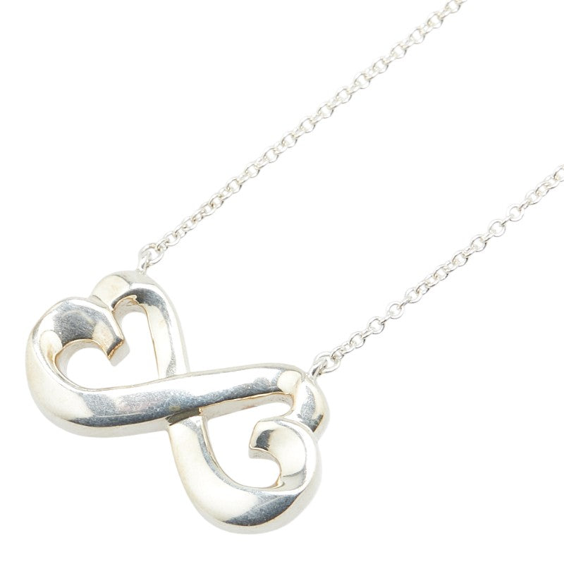 ティファニー ダブルラビングハート ネックレス SV925 シルバー レディース TIFFANY&Co. 【中古】