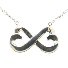 ティファニー ダブルラビングハート ネックレス SV925 シルバー レディース TIFFANY&Co. 【中古】