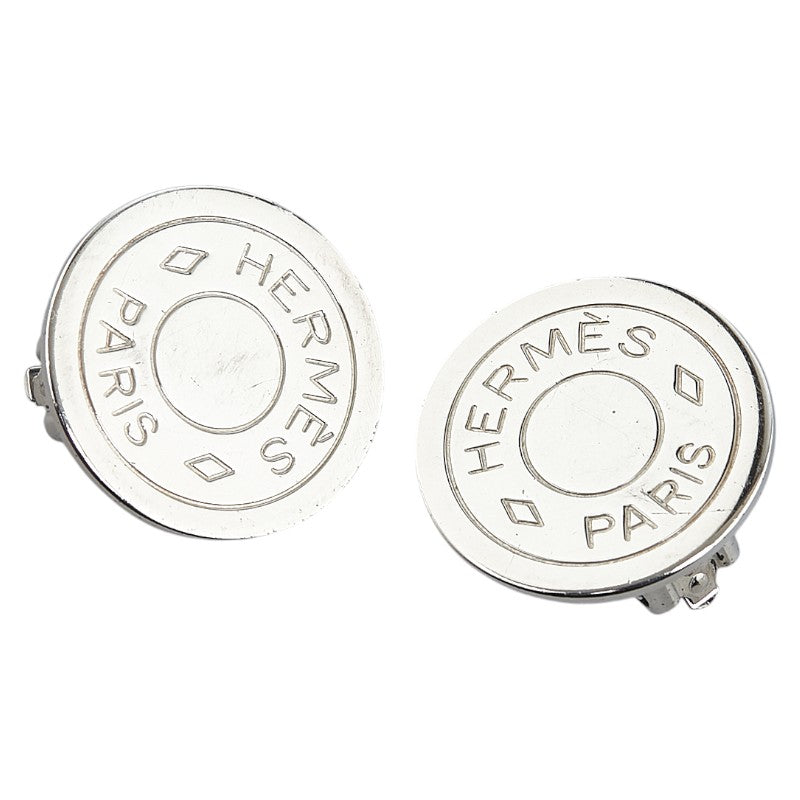 エルメス セリエ イヤリング シルバー メタル レディース HERMES 【中古】