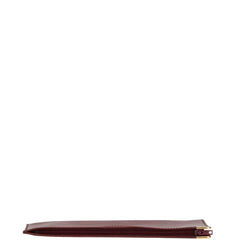 カルティエ マストライン ポーチ ボルト レッド レザー レディース CARTIER 【中古】
