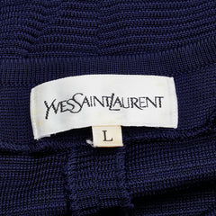 サンローラン カーディガン 半袖 サイズ：L ネイビー レーヨン レディース SAINT LAURENT 【中古】