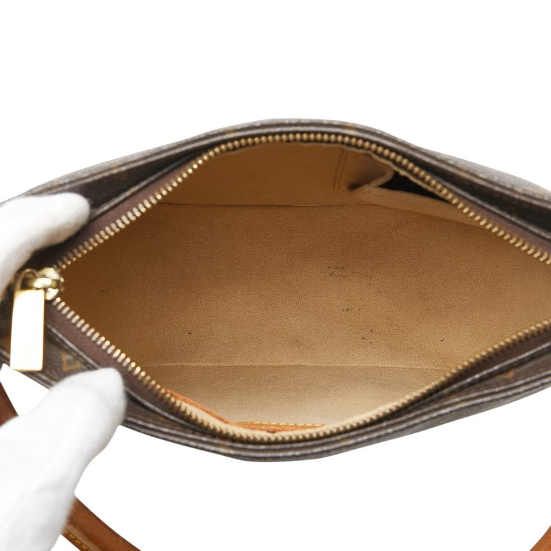 ルイ ヴィトン モノグラム ルーピングMM ワンショルダーバッグ ハンドバッグ M51146 ブラウン PVC レザー レディース LOUIS VUITTON 【中古】