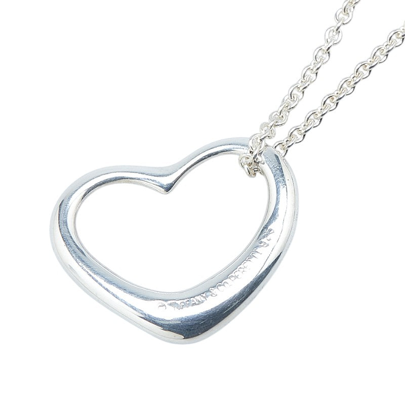 ティファニー オープンハート ネックレス SV925 シルバー レディース TIFFANY&Co. 【中古】