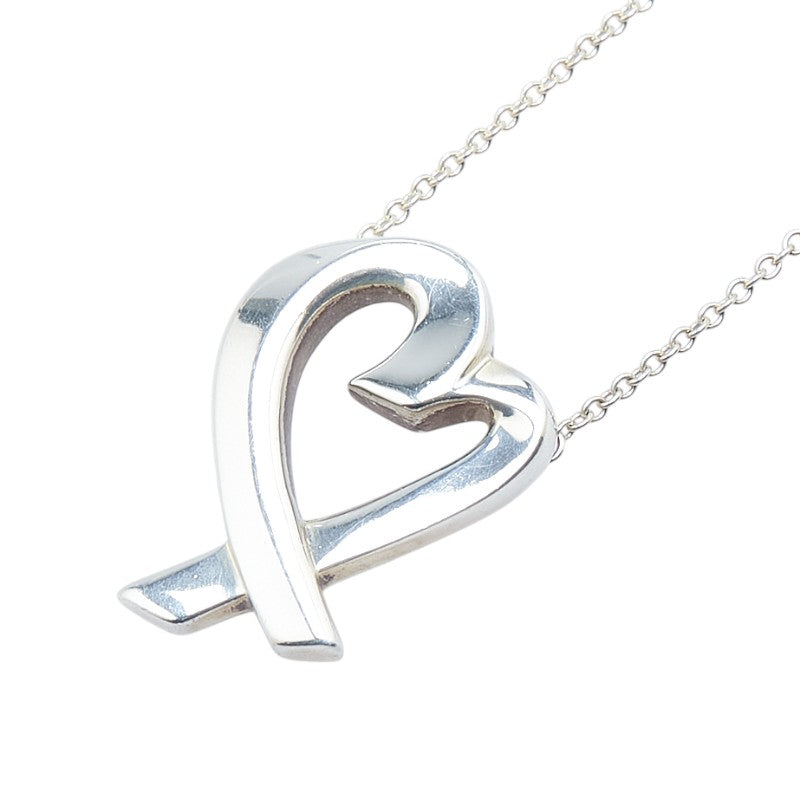 ティファニー ラビングハート ネックレス SV925 シルバー レディース TIFFANY&Co. 【中古】