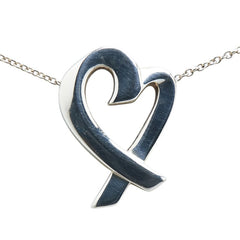 ティファニー ラビングハート ネックレス SV925 シルバー レディース TIFFANY&Co. 【中古】