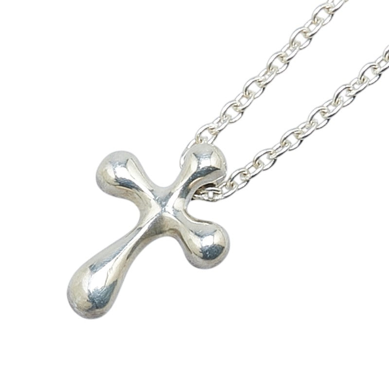 ティファニー スモールクロス ネックレス スターリングシルバー レディース TIFFANY&Co. 【中古】