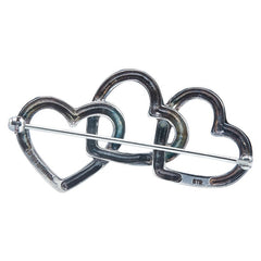 ティファニー トリプル オープンハート ブローチ スターリングシルバー レディース TIFFANY&Co. 【中古】