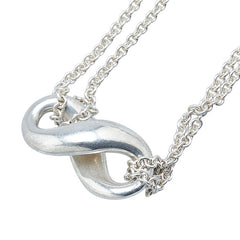 ティファニー フィギュアエイト ネックレス ダブルチェーン SV925 シルバー レディース TIFFANY&Co. 【中古】