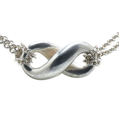 ティファニー フィギュアエイト ネックレス ダブルチェーン SV925 シルバー レディース TIFFANY&Co. 【中古】