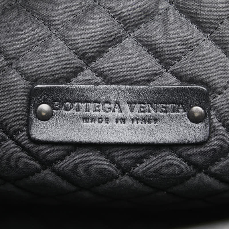 ボッテガヴェネタ イントレチャート ハンドバッグ ショルダーバッグ 2WAY ブラック レザー レディース BOTTEGAVENETA 【中古】