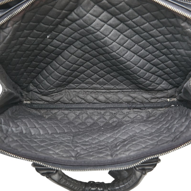 ボッテガヴェネタ イントレチャート ハンドバッグ ショルダーバッグ 2WAY ブラック レザー レディース BOTTEGAVENETA 【中古】