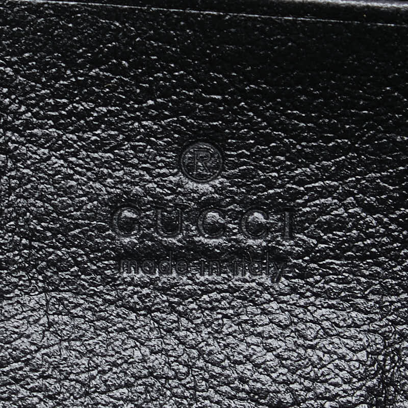 グッチ GGマーモント チェーン ショルダーバッグ 573807 ブラック レッド レザー レディース GUCCI 【中古】