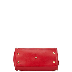 サンローラン Yライン プチカバス ハンドバッグ ショルダーバッグ 2WAY 311210 レッド レザー レディース SAINT LAURENT 【中古】