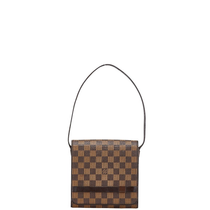 ルイ ヴィトン ダミエ トライベッカ ミニ ショルダーバッグ ハンドバッグ N51162 ブラウン PVC レザー レディース LOUIS VUITTON 【中古】