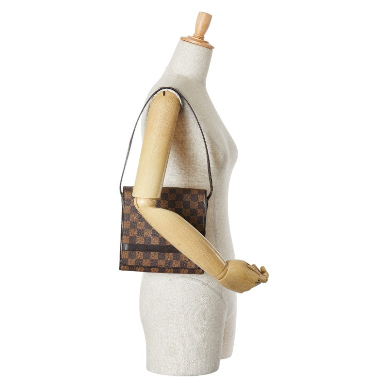 ルイ ヴィトン ダミエ トライベッカ ミニ ショルダーバッグ ハンドバッグ N51162 ブラウン PVC レザー レディース LOUIS VUITTON 【中古】