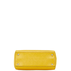 フェンディ プチトゥージュール ハンドバック ショルダーバッグ 2WAY 8BH253 イエロー レザー レディース FENDI 【中古】