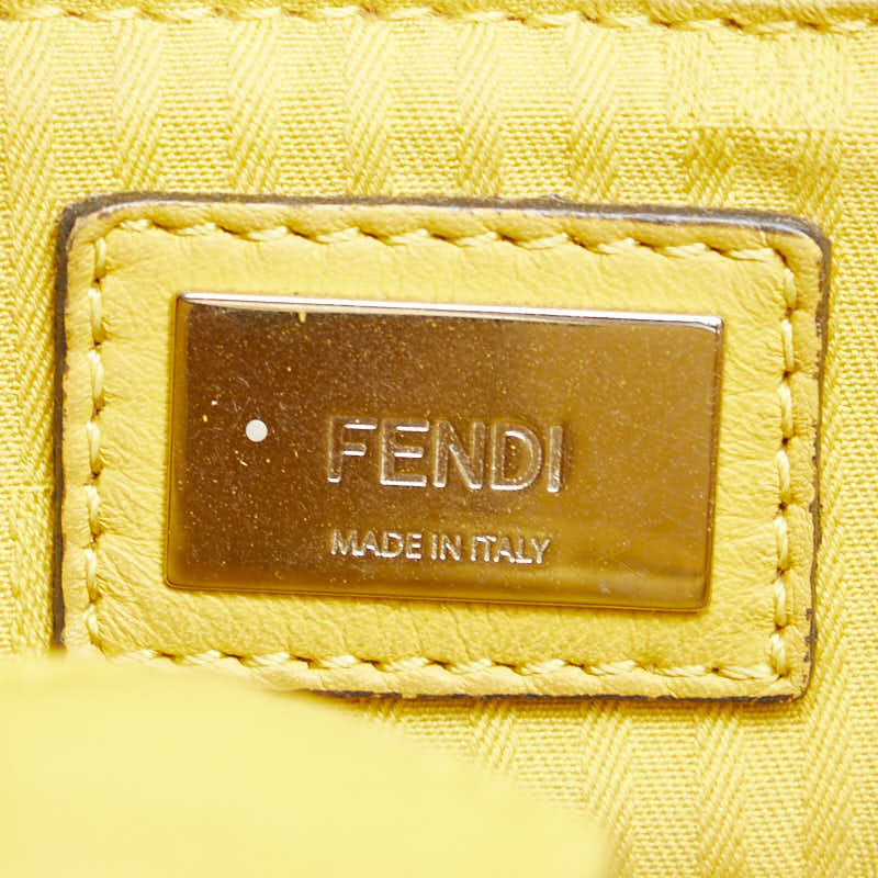 フェンディ プチトゥージュール ハンドバック ショルダーバッグ 2WAY 8BH253 イエロー レザー レディース FENDI 【中古】