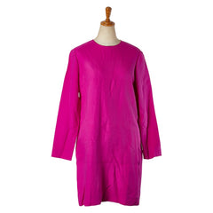 セリーヌ ワンピース 長袖 サイズ：38 パープル ピンク シルク レディース CELINE 【中古】