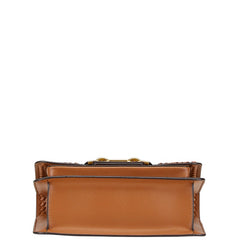 マイケルコース MKモノグラム チェーン ショルダーバッグ ブラウン PVC レザー レディース Michael Kors 【中古】