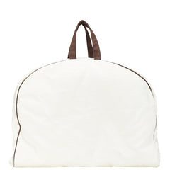 エルメス ロゴ ガーメントケース スーツカバー アイボリー ブラウン キャンバス レディース HERMES 【中古】