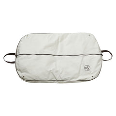 エルメス ロゴ ガーメントケース スーツカバー アイボリー ブラウン キャンバス レディース HERMES 【中古】