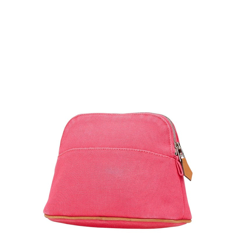 エルメス ボリード20 ポーチ ピンク キャンバス レディース HERMES 【中古】