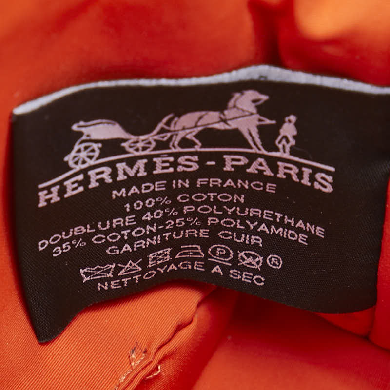 エルメス ボリード20 ポーチ ピンク キャンバス レディース HERMES 【中古】