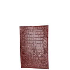 セリーヌ クロコ 型押し タブレットケース バーガンディ ワインレッド レザー レディース CELINE 【中古】