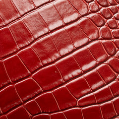 セリーヌ クロコ 型押し タブレットケース バーガンディ ワインレッド レザー レディース CELINE 【中古】