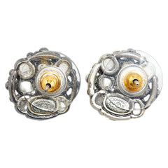 シャネル ココマーク スタッドピアス シルバー メタル ラインストーン レディース CHANEL 【中古】