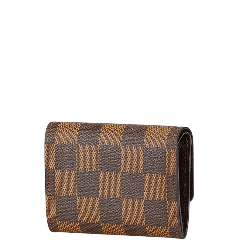 ルイ ヴィトン ダミエ ポルトモネ プラ コインケース N61930 ブラウン PVC レザー レディース LOUIS VUITTON 【中古】
