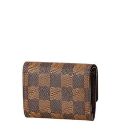 ルイ ヴィトン ダミエ ポルトモネ プラ コインケース N61930 ブラウン PVC レザー レディース LOUIS VUITTON 【中古】