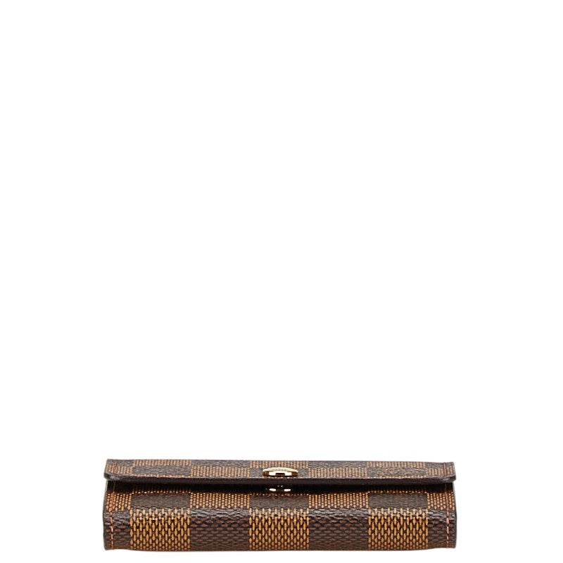 ルイ ヴィトン ダミエ ポルトモネ プラ コインケース N61930 ブラウン PVC レザー レディース LOUIS VUITTON 【中古】