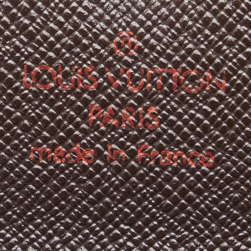 ルイ ヴィトン ダミエ ポルトモネ プラ コインケース N61930 ブラウン PVC レザー レディース LOUIS VUITTON 【中古】