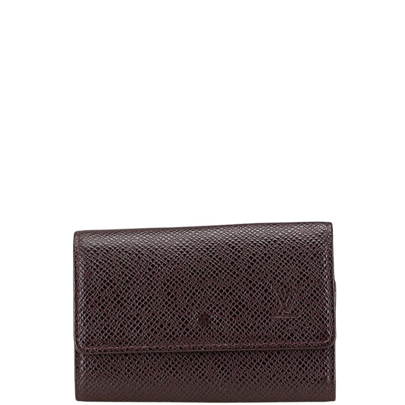 ルイ ヴィトン タイガ ミュルティクレ6 キーケース M30536 アカジュー ブラウン PVC レザー メンズ LOUIS VUITTON 【中古】