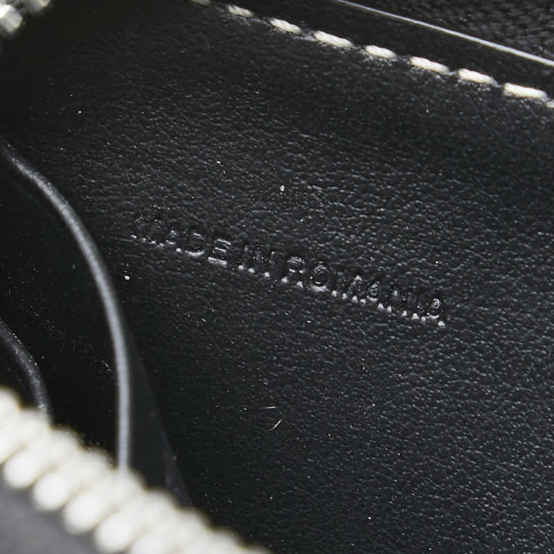 バーバリー ホースフェリー プリント コインケース カードケース ブラック ベージュ キャンバス レザー レディース BURBERRY 【中古】