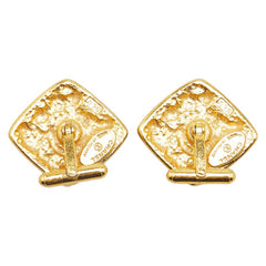 シャネル ココマーク ひし形 カフス ゴールド メッキ レディース CHANEL 【中古】