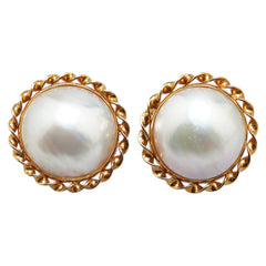 K18YG イエローゴールド 真珠 イヤリング レディース 【中古】