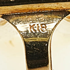 K18YG イエローゴールド 真珠 イヤリング レディース 【中古】