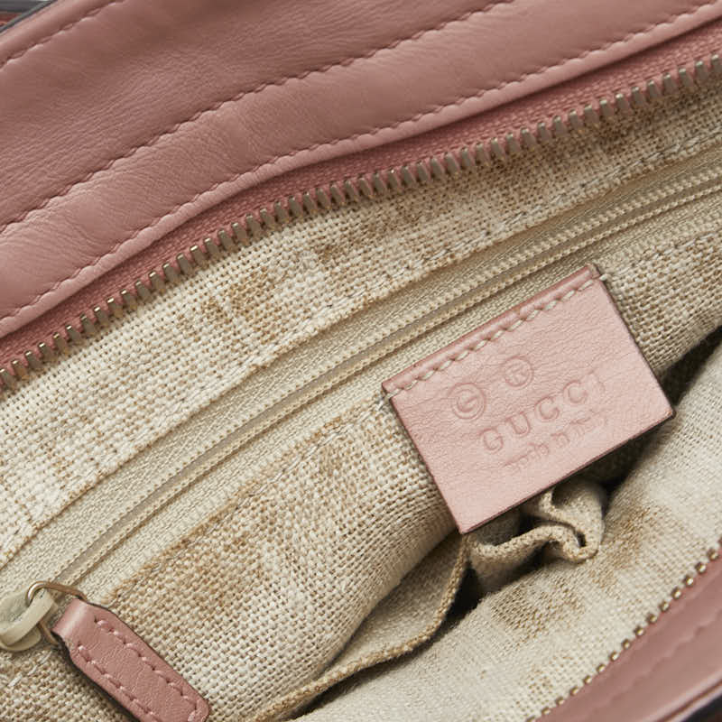 グッチ マイクロシマ ハンドバッグ ショルダーバッグ 2WAY 449241 ブラック レザー レディース GUCCI 【中古】