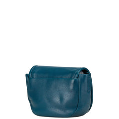 マークジェイコブス 斜め掛け ショルダーバッグ ブルー レザー レディース MARC JACOBS 【中古】