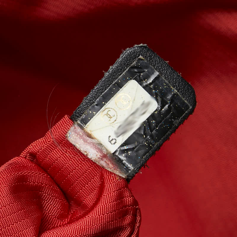 シャネル 旧トラベルライン ハンドバッグ トートバッグ ブラック ホワイト ナイロン レディース CHANEL 【中古】