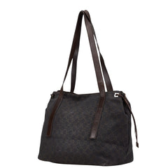 グッチ GGキャンバス ハンドバッグ トートバッグ 30501 ブラウン キャンバス レザー レディース GUCCI 【中古】