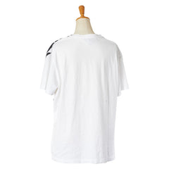 バーバリー ロゴ 半袖Ｔシャツ サイズ:M ホワイト ブラック コットン メンズ BURBERRY 【中古】