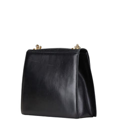 サルヴァトーレフェラガモ チェーン ショルダーバッグ ブラック レザー レディース Salvatore Ferragamo 【中古】