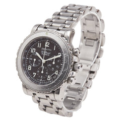 ゼニス レインボー フライバック エルプリメロ 腕時計 01/02.0470.405 自動巻き ブラック文字盤 ステンレススチール メンズ ZENITH 【中古】