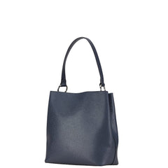 コーチ ハンドバッグ ショルダーバッグ 2WAY 91379 ネイビー レザー レディース COACH 【中古】